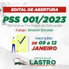 Edital de Abertura - PSS Nº 001/2023 - EDUCAÇÃO - Diretor Escolar