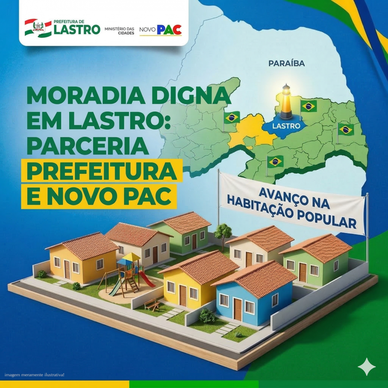 Prefeitura de Lastro Formaliza Parceria para Construção de Moradias pelo Novo PAC